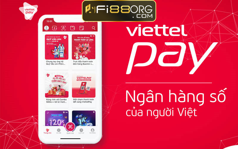 Thanh toán gửi tiền vào tài khoản Fi88 qua Viettel Pay