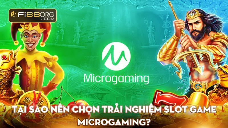 Tại sao nên chọn trải nghiệm slot game Microgaming?